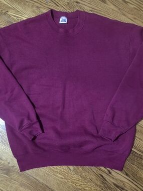 Vintage BVD Men’s Crewneck Sweatshirt in Burgundy